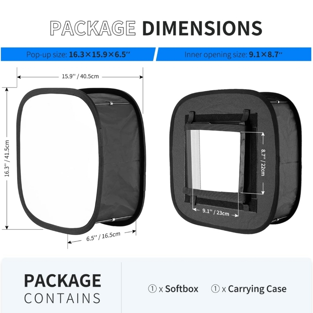 Neewer LED Light Panel Softbox LED Light Foldable Light Diffuser - Picture 13 of 13